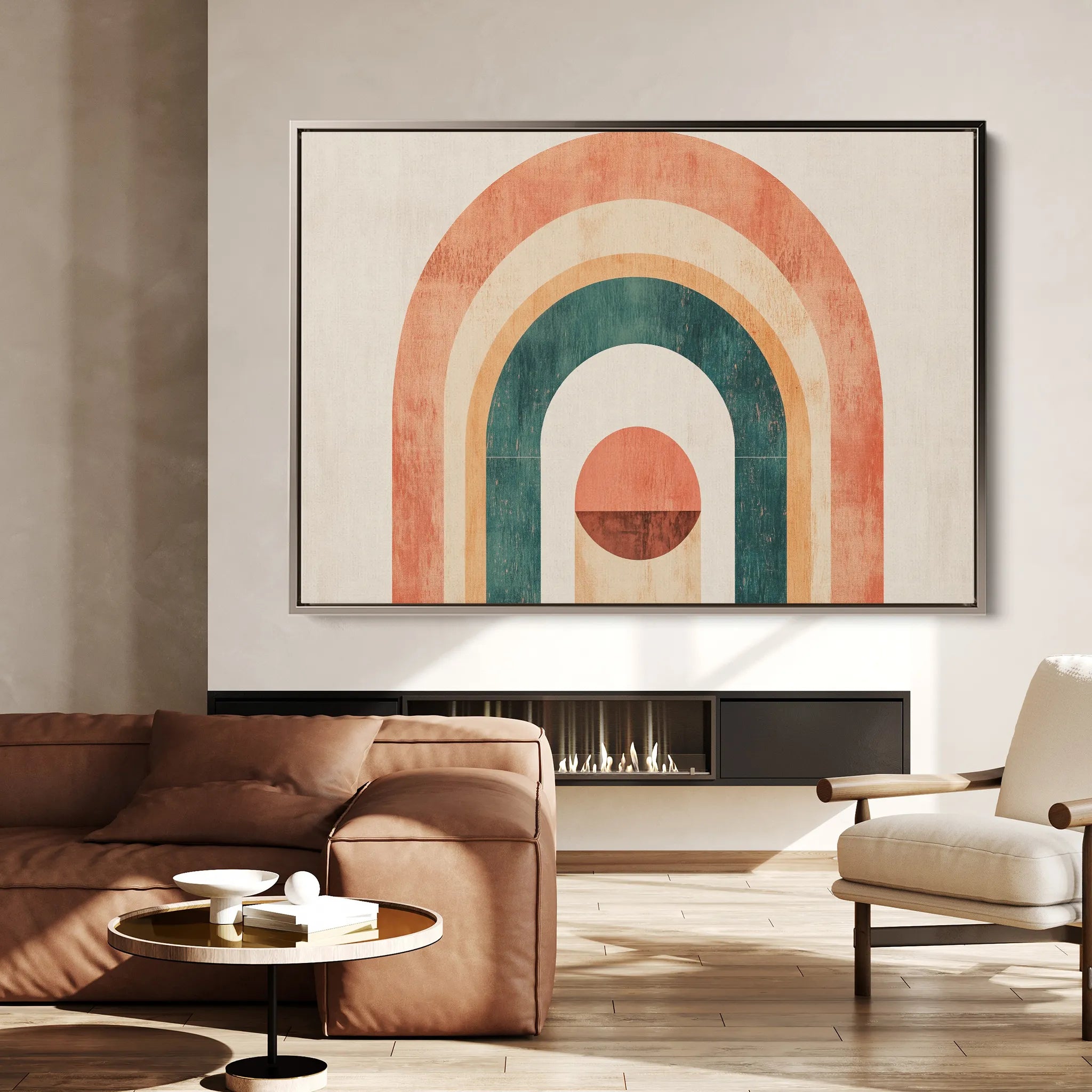Boho 098 Canvas Art 60 x 40 cm / Black