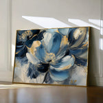 Floral 098 Canvas Art 60 x 40 cm / Black
