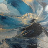 Floral 098 Canvas Art 60 x 40 cm / Black