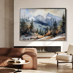 Landscape 098 Canvas Art 60 x 40 cm / Black