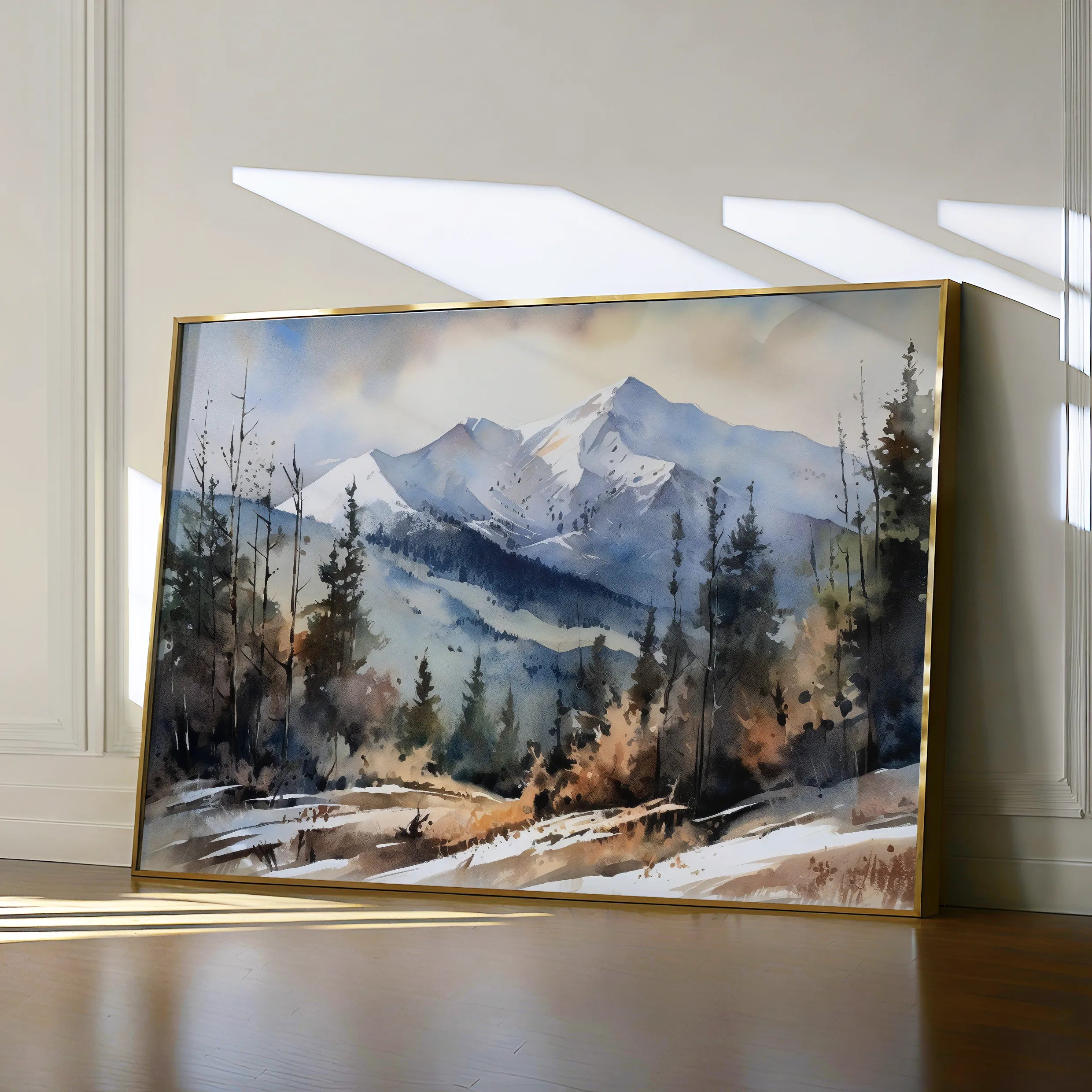 Landscape 098 Canvas Art 60 x 40 cm / Black