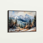 Landscape 098 Canvas Art 60 x 40 cm / Black