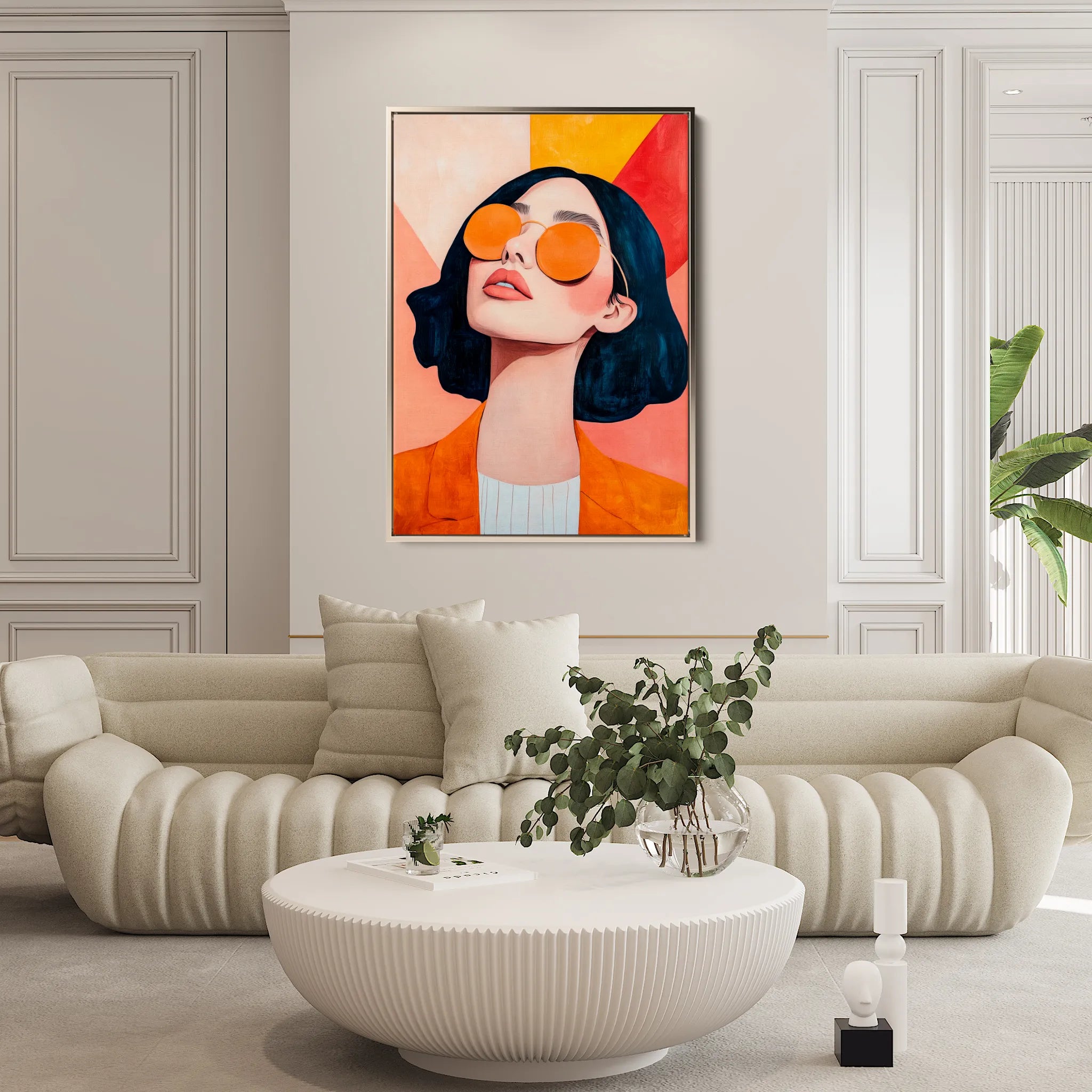 Portrait 098 Canvas Art 60 x 40 cm / Black