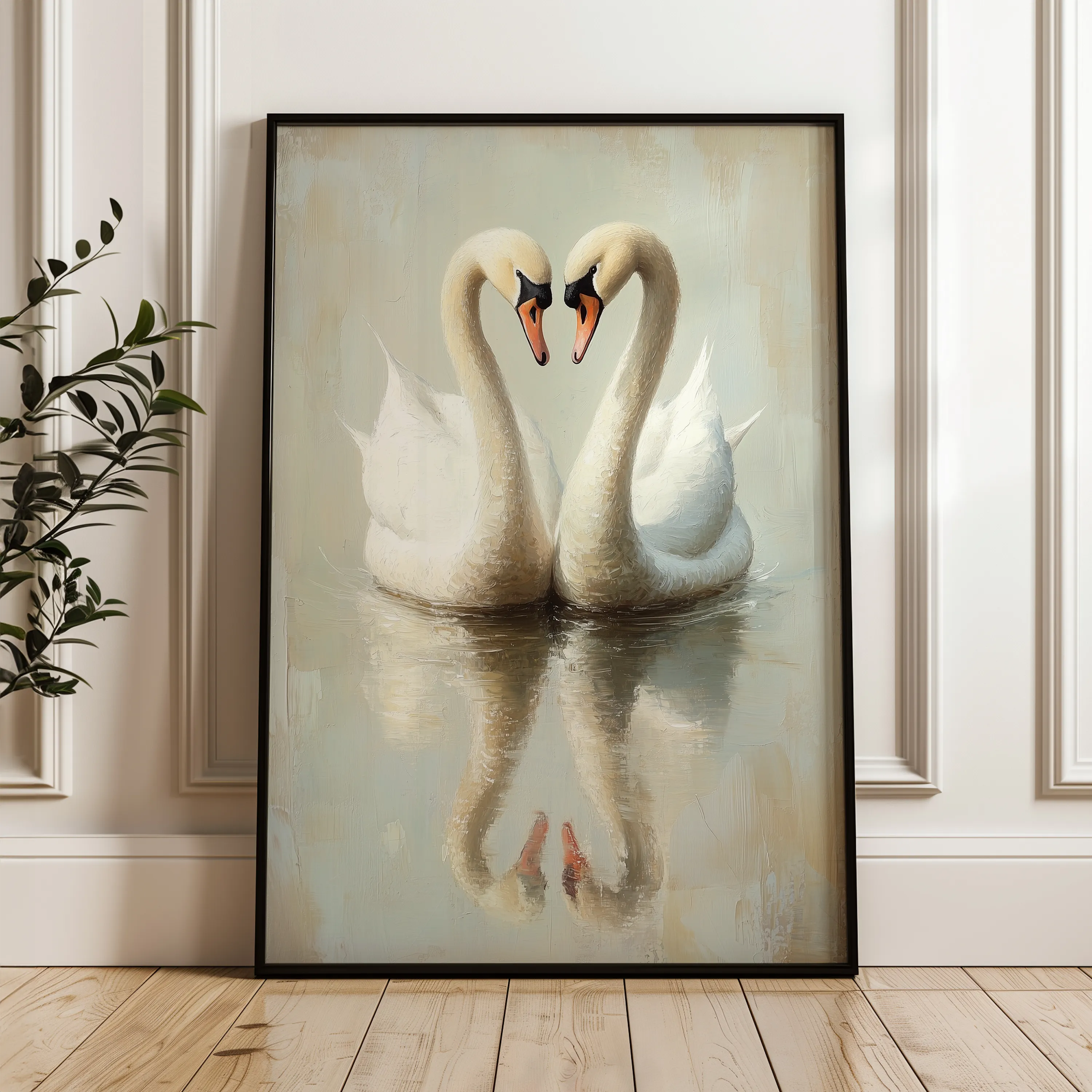 Animals 099 Canvas Art 60 x 40 cm / Black