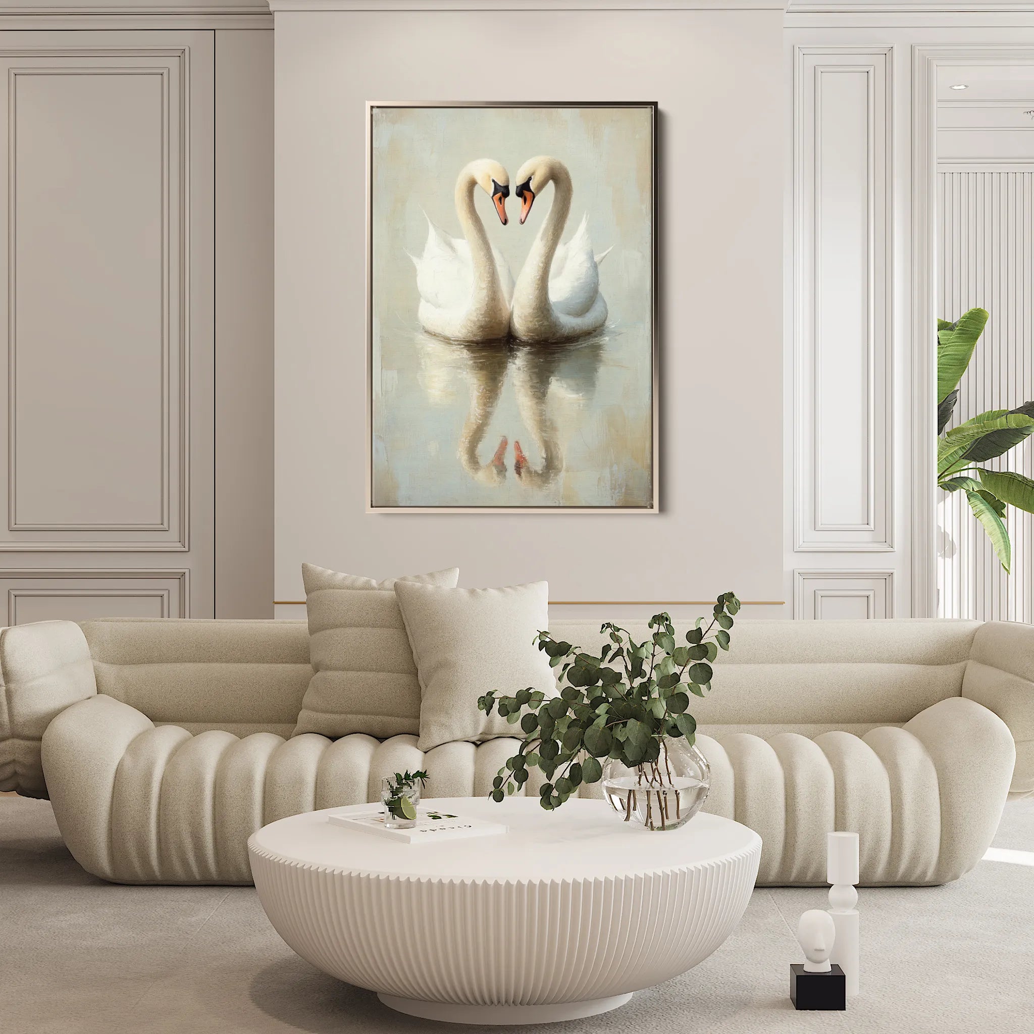 Animals 099 Canvas Art 60 x 40 cm / Black