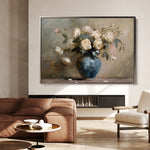 Floral 099 Canvas Art 60 x 40 cm / Black