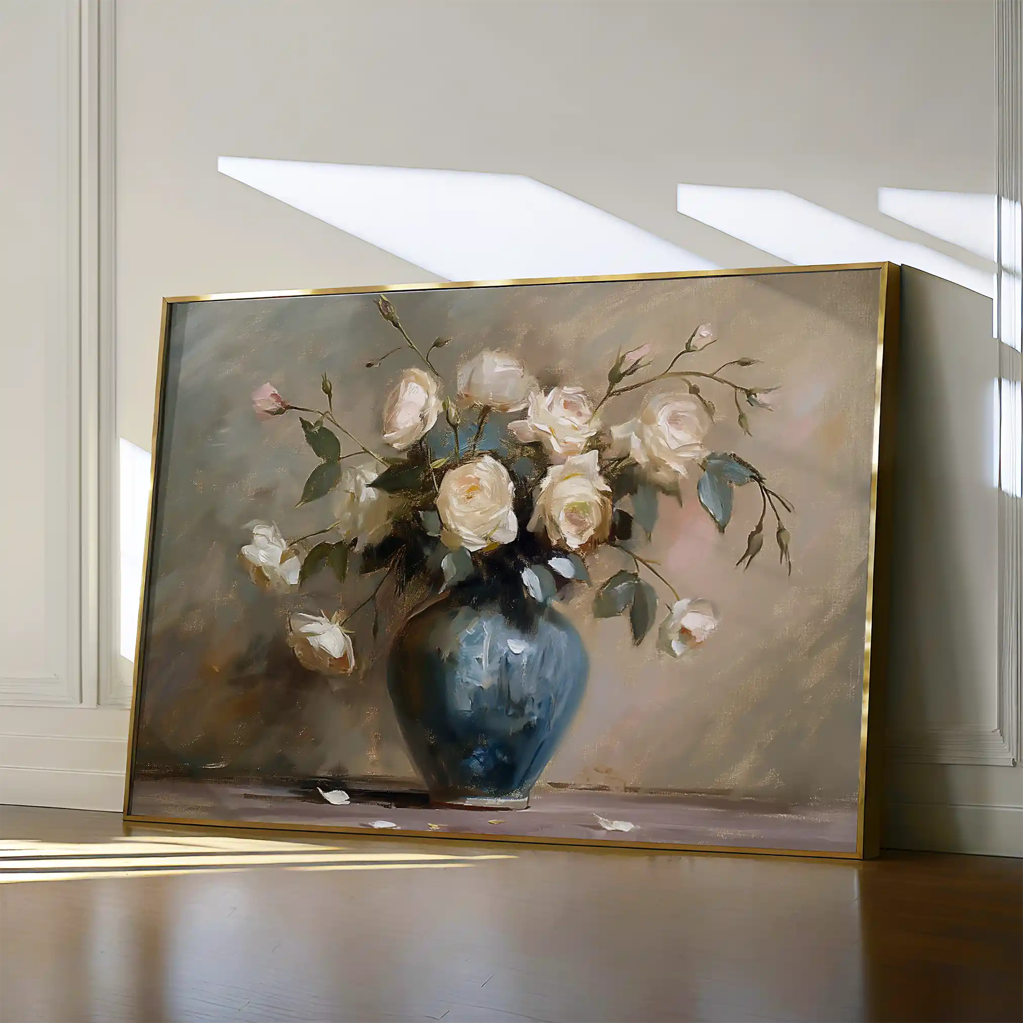 Floral 099 Canvas Art 60 x 40 cm / Black