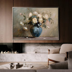 Floral 099 Canvas Art 60 x 40 cm / Black