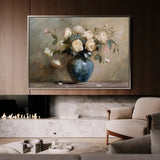 Floral 099 Canvas Art 60 x 40 cm / Black