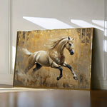 Horses 099 Canvas Art 60 x 40 cm / Black