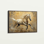 Horses 099 Canvas Art 60 x 40 cm / Black
