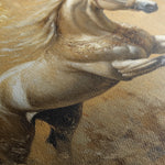 Horses 099 Canvas Art 60 x 40 cm / Black