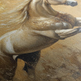 Horses 099 Canvas Art 60 x 40 cm / Black