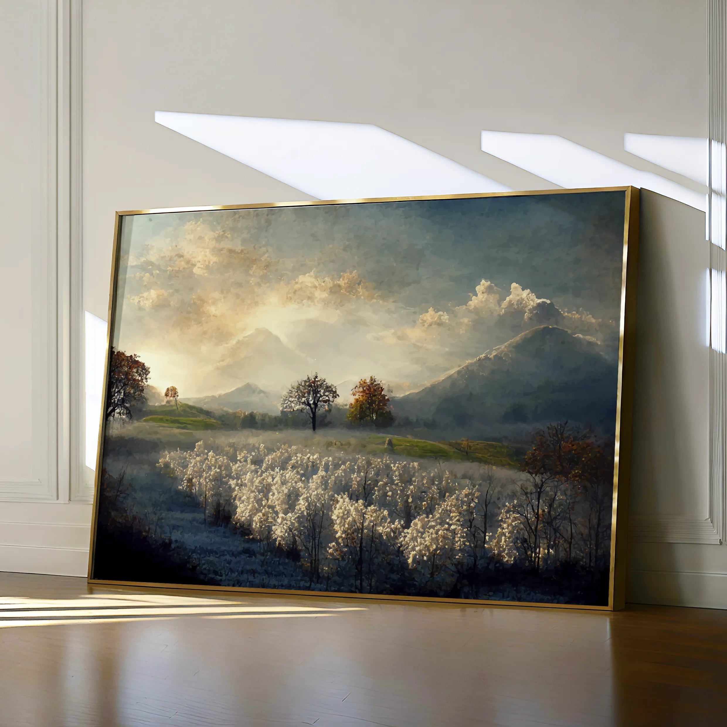 Landscape 099 Canvas Art 60 x 40 cm / Black