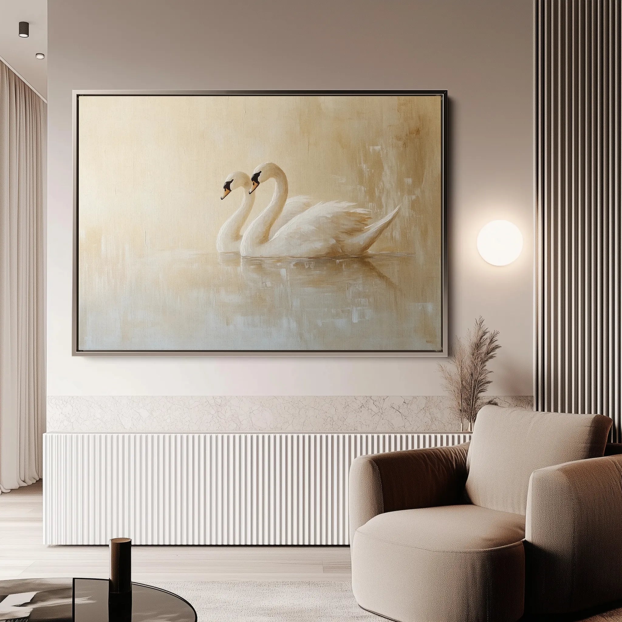 Animals 100 Canvas Art 60 x 40 cm / Black