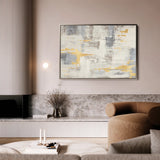 Abstract 100 Canvas Art 60 x 40 cm / Black