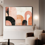 Boho 100 Canvas Art 60 x 40 cm / Black