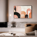 Boho 100 Canvas Art 60 x 40 cm / Black