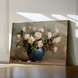 Floral 100 Canvas Art 60 x 40 cm / Black