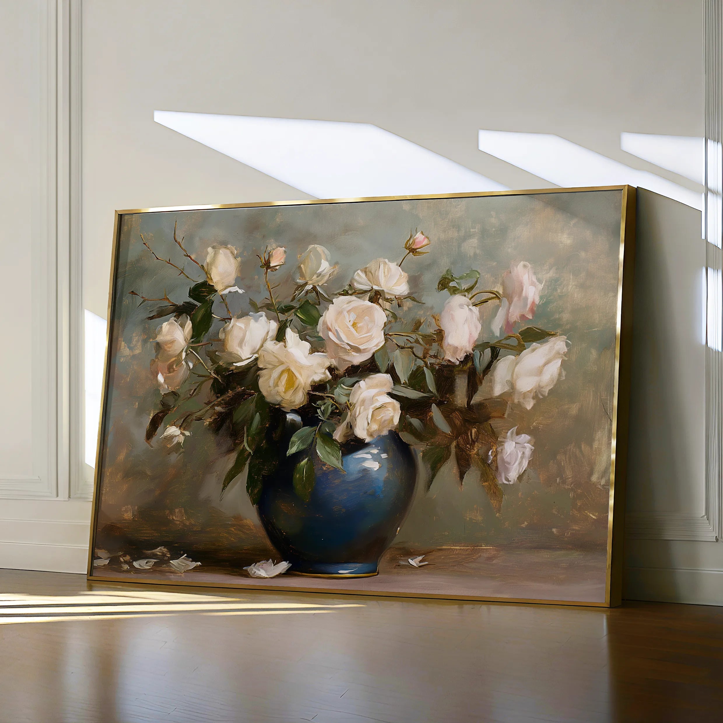 Floral 100 Canvas Art 60 x 40 cm / Black