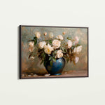 Floral 100 Canvas Art 60 x 40 cm / Black