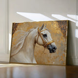 Horses 100 Canvas Art 60 x 40 cm / Black