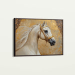 Horses 100 Canvas Art 60 x 40 cm / Black
