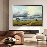 Landscape 100 Canvas Art 60 x 40 cm / Black