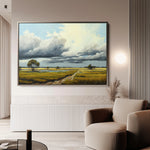 Landscape 100 Canvas Art 60 x 40 cm / Black