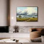 Landscape 100 Canvas Art 60 x 40 cm / Black