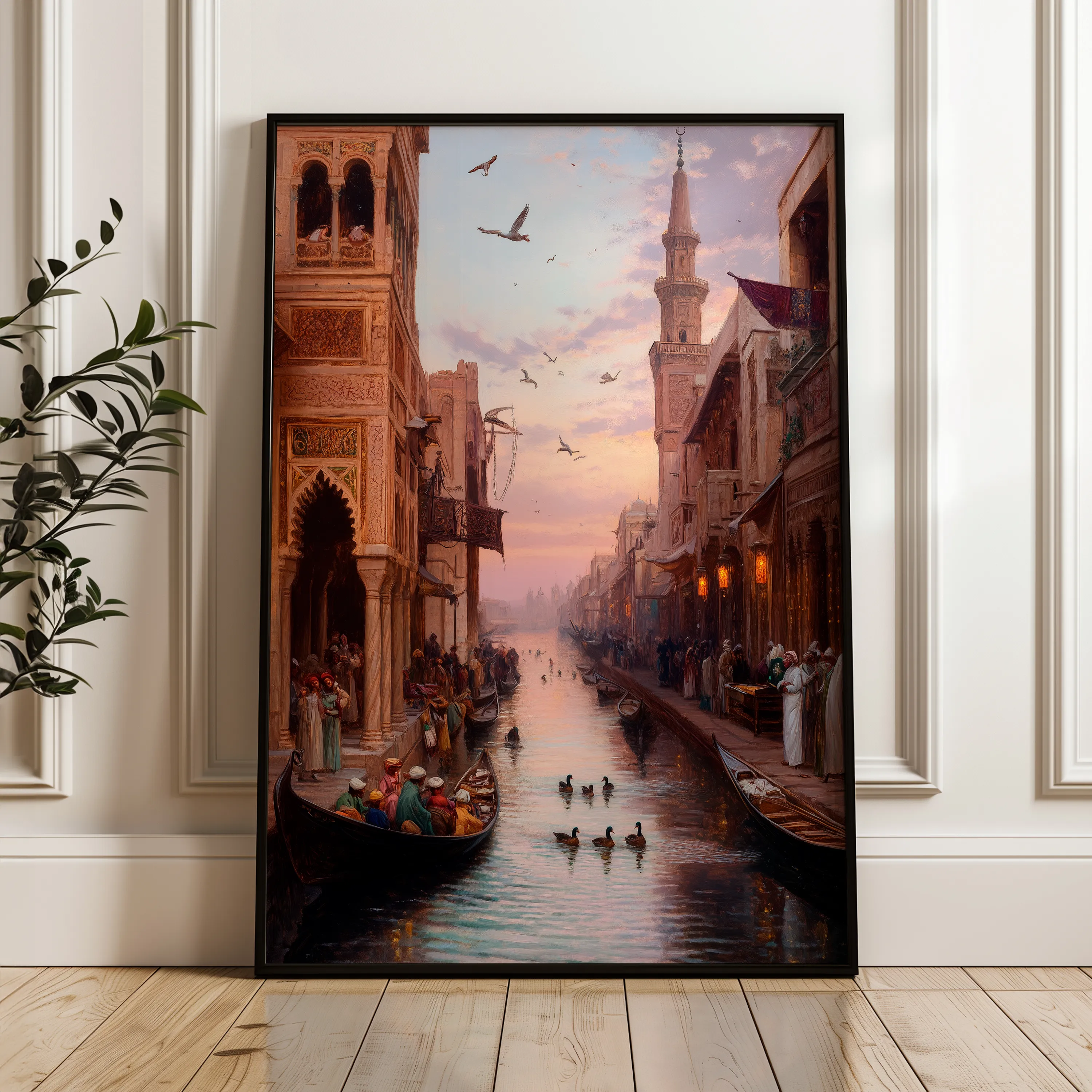 Orientalist 100 Canvas Art 60 x 40 cm / Black