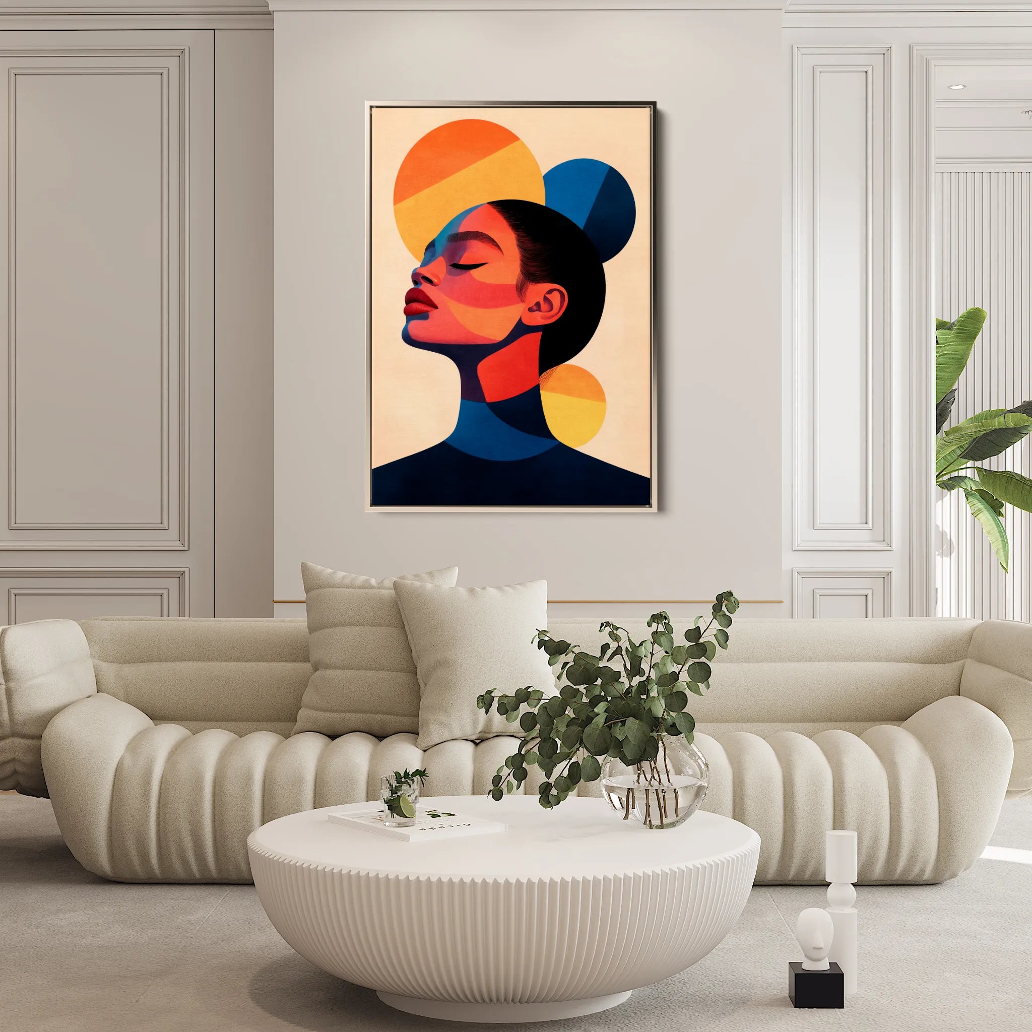 Portrait 100 Canvas Art 60 x 40 cm / Black