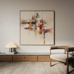 Abstract 1000 Canvas Art 60 x 60 cm / Black