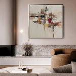Abstract 1000 Canvas Art 60 x 60 cm / Black