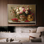 Floral 1000 Canvas Art 60 x 40 cm / Black