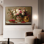 Floral 1000 Canvas Art 60 x 40 cm / Black