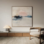 Abstract 1002 Canvas Art 60 x 60 cm / Black