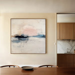 Abstract 1002 Canvas Art 60 x 60 cm / Black