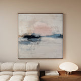 Abstract 1002 Canvas Art 60 x 60 cm / Black