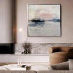 Abstract 1002 Canvas Art 60 x 60 cm / Black
