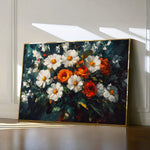 Floral 1002 Canvas Art 60 x 40 cm / Black