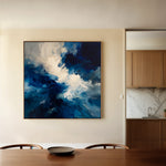 Abstract 1003 Canvas Art 60 x 60 cm / Black