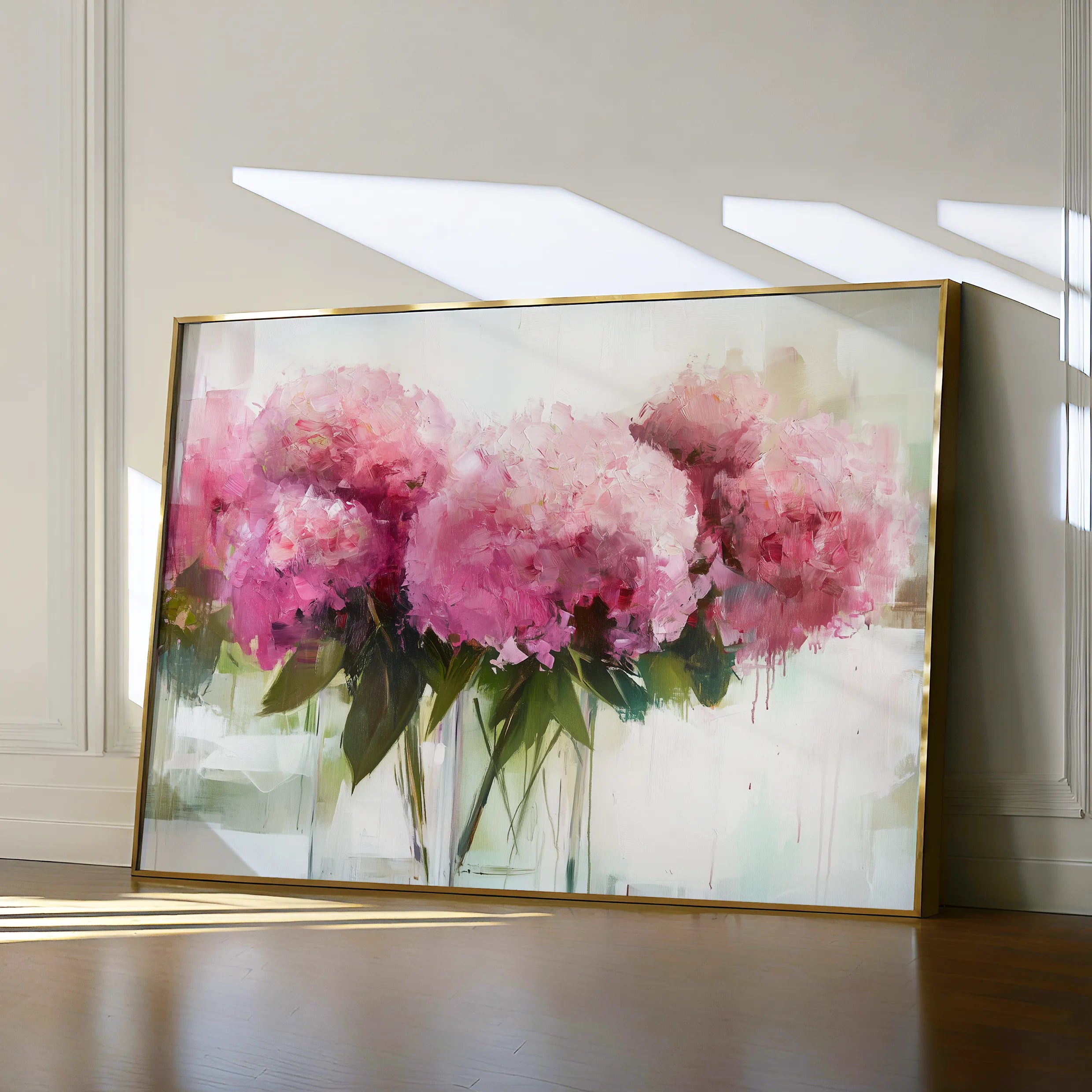 Floral 1003 Canvas Art 60 x 40 cm / Black