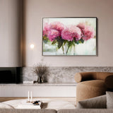 Floral 1003 Canvas Art 60 x 40 cm / Black