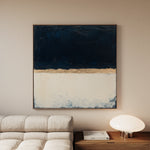 Abstract 1004 Canvas Art 60 x 60 cm / Black
