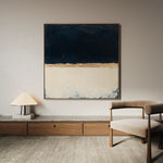Abstract 1004 Canvas Art 60 x 60 cm / Black