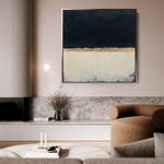 Abstract 1004 Canvas Art 60 x 60 cm / Black
