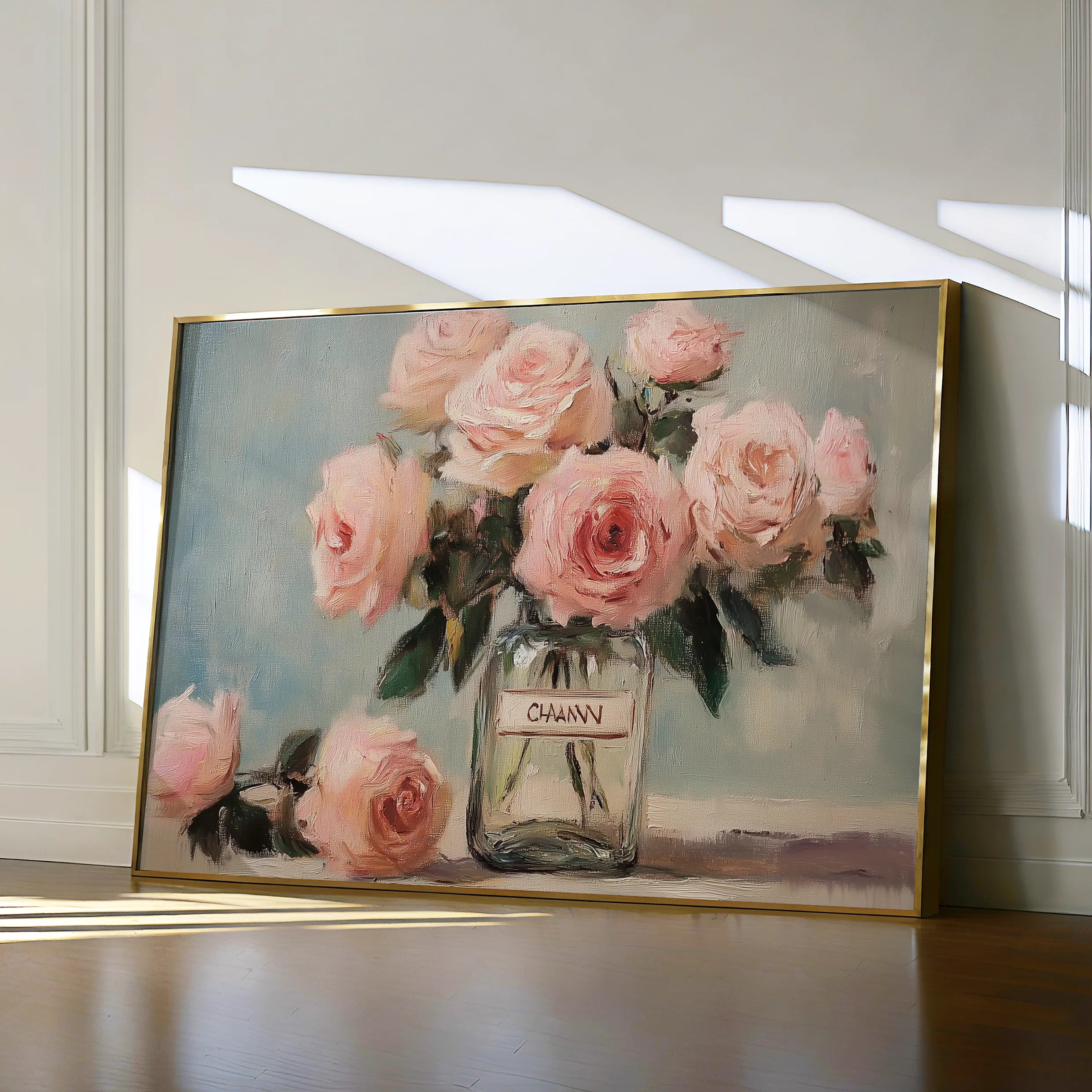 Floral 1004 Canvas Art 60 x 40 cm / Black
