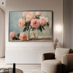 Floral 1004 Canvas Art 60 x 40 cm / Black