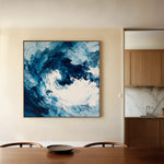 Abstract 1005 Canvas Art 60 x 60 cm / Black